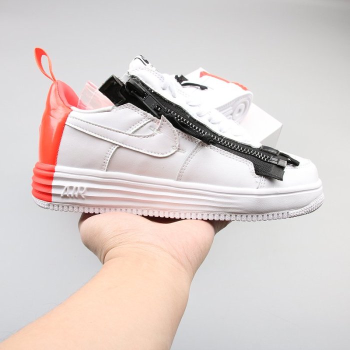 NIKE AIR FORCE 1 x ACRONYM  白黑紅 百搭 时尚 滑板鞋 698699-116  男鞋