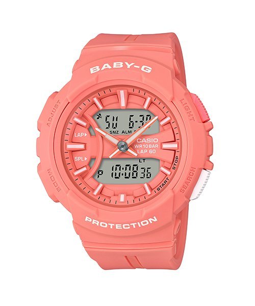 CASIO BABY-G】BGA-240BC-1A 專為熱愛慢跑運動的女性所設計的在錶背及