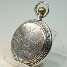 19世紀 / 瑞士 🇨🇭 SILVER PLATE 鍍銀古董機械懷錶