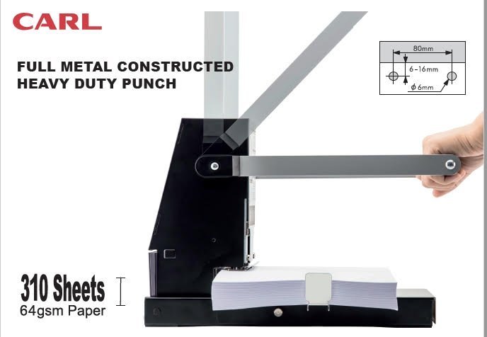 【圓融文具小妹】日本 CARL NO.160 超強力雙孔 重型 打孔機 事務機器 可打 310張紙 #9950