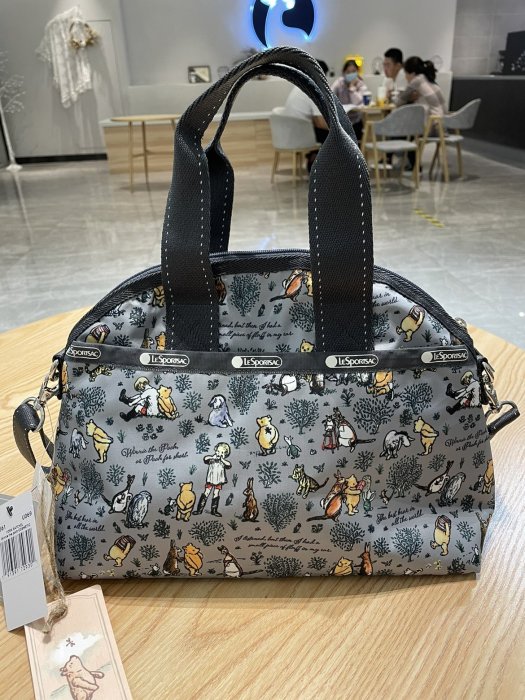 【MOMO全球購】Lesportsac 力士包 新品手提單肩包休閑斜挎包簡約貝殼包流行女包3561浮動蕾絲