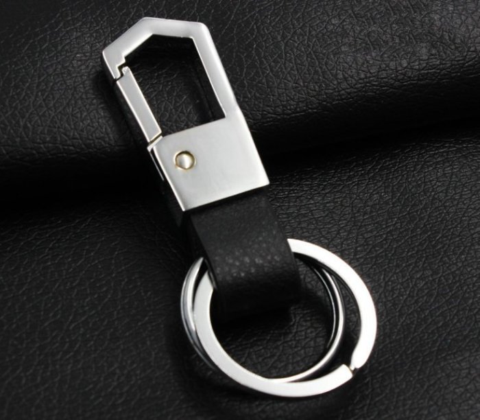 E-035 銀色 劍形掛腰鑰匙扣 高品質 男士車用鑰匙扣 商務鑰匙鏈 金屬鑰匙圈挂件 創意時尚 情侶鑰匙鏈 高檔腰掛