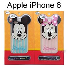 迪士尼大耳系列透明軟殼 Apple iPhone 6 4.7吋 附頸繩 米奇 米妮【Disney正版授權】