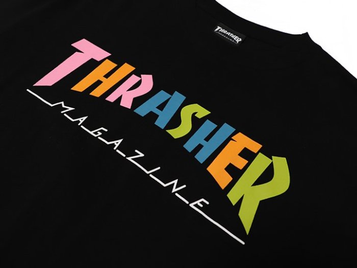 【QUEST】THRASHER 日線 HOMETOWN 70S TONE / 彩色LOGO TEE 短袖