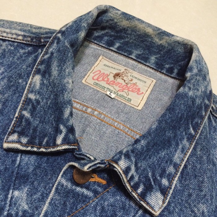 日本帶回 古著 Vintage Wrangler 藍哥 牛仔外套 雪花 日本製 Levis/Lee