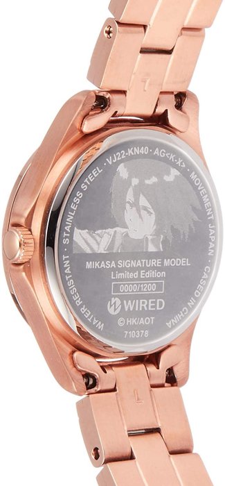 日本正版 SEIKO 精工 WIRED f AGEK740 進擊的巨人限定款 女錶 手錶 日本代購