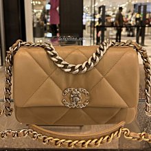 CHANEL AS1160 小型 CHANEL 19 焦糖 現貨