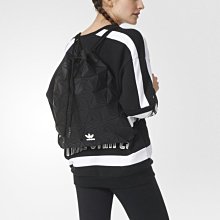 南 現 ADIDAS Originals 愛迪達 黑色 三宅一生 格紋 鑽石紋 束口袋 後背包 DH0209