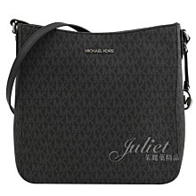 【茱麗葉精品】全新精品 MICHAEL KORS 專櫃商品 JET SET TRAVEL 滿版LOGO斜背包.黑 現貨