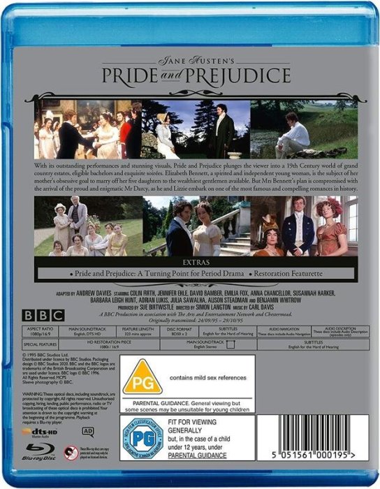 藍光BD 傲慢與偏見 BBC影集版 Pride & Prejudice 柯林佛斯