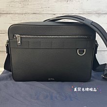 《真愛名牌精品》 Dior 1ESME137 SAFARI 黑顆粒牛皮中款相機包／信差包 *全新品*