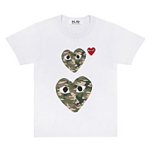 【日貨代購CITY】 COMME des GARCONS PLAY Tee 川久保玲 上下迷彩 雙愛心 現貨