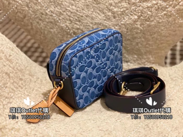 琪琪Outlet代購 Coach 蔻馳 CA076 新款Studio香布雷帆布女士相機包 單肩斜跨包 附代購憑證