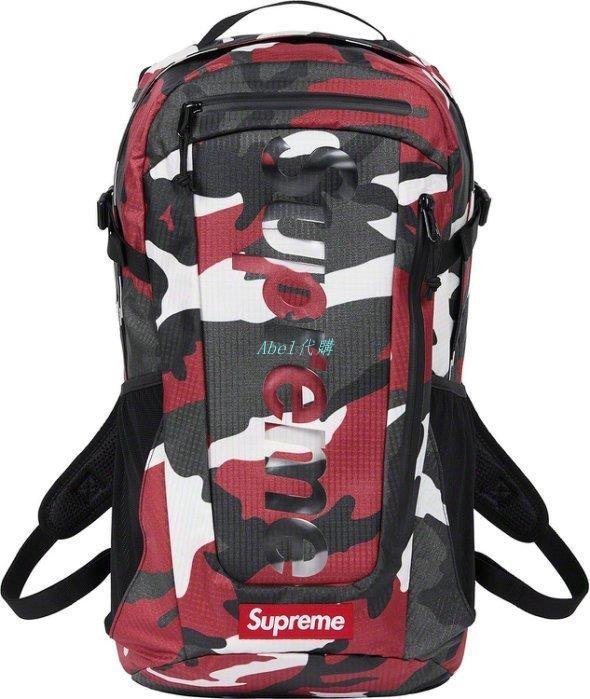 Abel代購2021SS Supreme backpack 50TH 後背包開季商品4色紅迷彩黑色