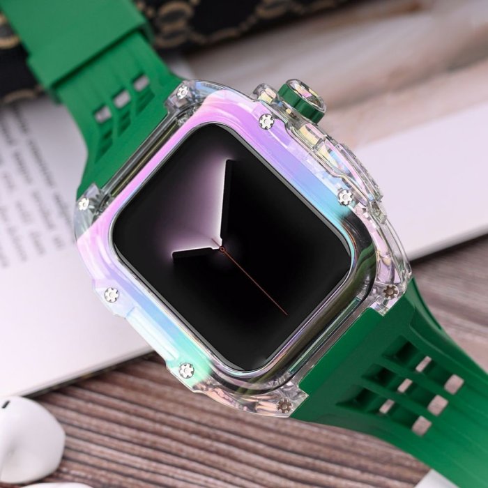 Rm 外殼改裝套件錶帶適用於 Apple Watch 8 7 45MM 44MM IWatch 6 5 4 SE 44M