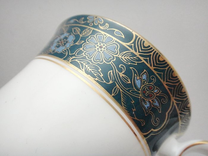 【timekeeper】  英國製Royal Doulton皇家道爾頓Carlyle系列三件式骨瓷咖啡杯+盤(免運)