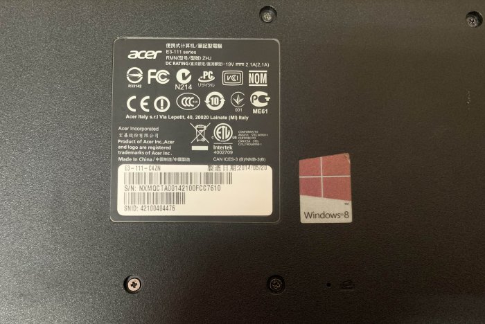 acer Aspire E3-111-C4ZN11吋四核輕薄筆電