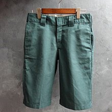 CA 美國工裝品牌 DICKIES 藍綠系 帆布 休閒五分短褲 30腰 一元起標無底價R86