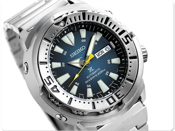 通路限定SEIKO SBDY055 精工錶手錶機械錶47mm 鮪魚罐頭潛水錶漸層藍面
