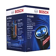 【易油網】BOSCH 機油芯 O 0189 紙質機油芯 ALTIS WISH