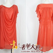 ＊奢華大道國際精品＊【pour01】pour la frime ainee 珊瑚紅雪紡洋裝