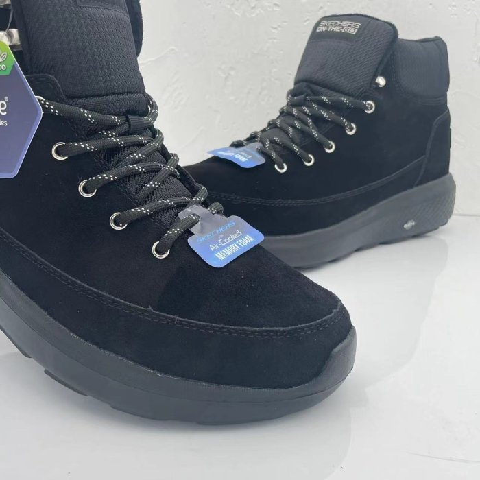 新款 Skechers男鞋 On-the-go City 高筒款 休閒鞋 反毛皮 內裡加絨 秋冬款 保暖靴 661026