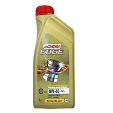 【易油網】【缺貨】CASTROL 0W40 EDGE 汽油車用 機油 0W-40 全合成機油 #74004