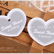 幸福朵朵＊【銀色心型Sweet Heart Forever文字小吊牌】婚禮小物.禮物裝飾吊牌.烘焙包裝材料資材.包裝用品