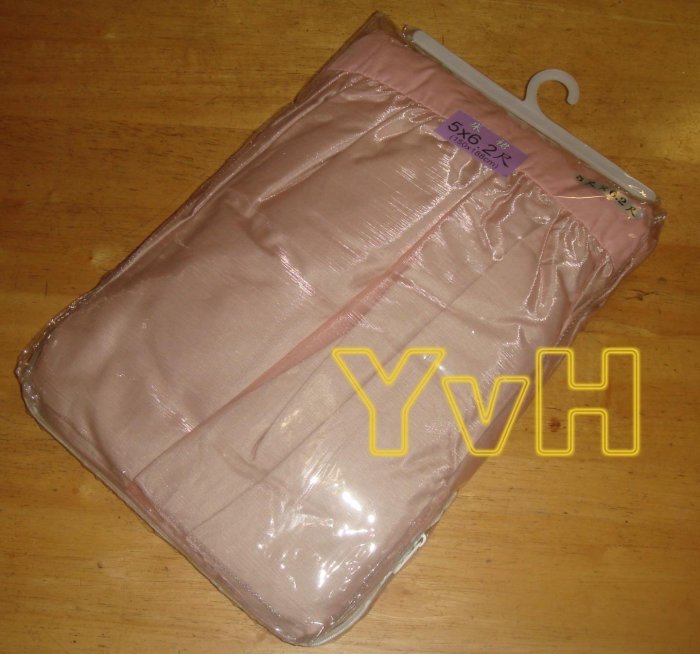 ==YvH==Bedskirt Sheer 珍珠紗下床裙 粉色3.5x6.2尺 單人 玻璃紗雙層浪漫百摺 台灣製(現貨)