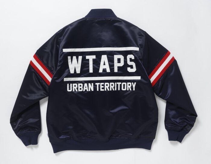 Cheers】 WTAPS 18AW TEAM / JACKET. NYLON. SATIN 棒球外套夾克全新S