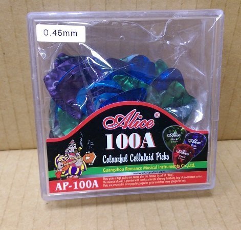 【華邑樂器37004-1】Alice 珍珠賽璐璐吉他彈片-0.96mm (100片/盒 AP-100A PICK)