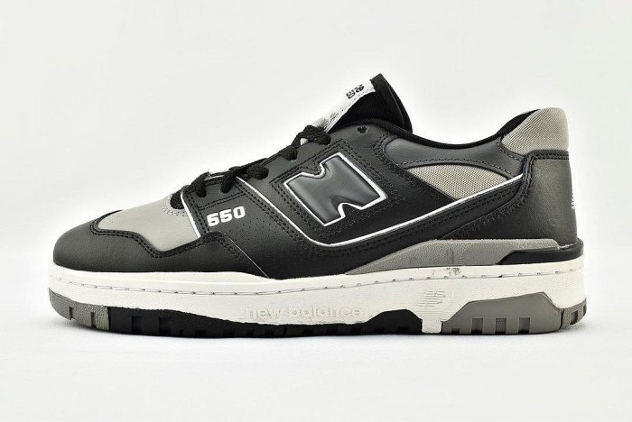 【實拍】NEW BALANCE 550 BB550 黑灰 皮革 復古 休閒 運動鞋 男女鞋