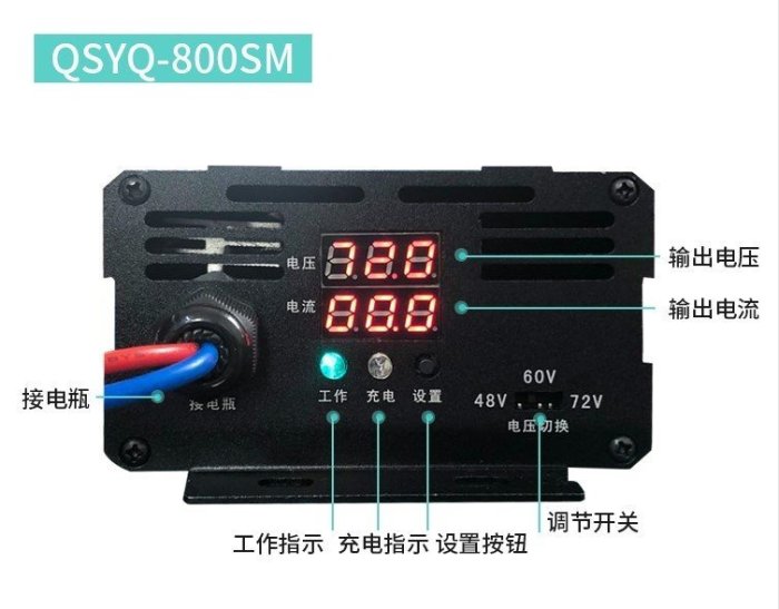 【高雄百貨】MPPT太陽能電動車升壓充電器太陽能升壓器48V60V72V液晶顯示充電