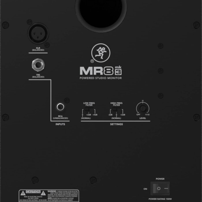 【音響世界】Mackie MR8 MK3 8吋兩音路85W專業監聽喇叭－展示機