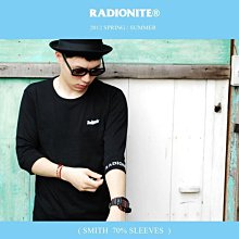 美國東村【RADIONITE】Smith 70% SLEEVES 內搭 七分袖 必備 素T 黑 灰 白 寶藍 淺藍