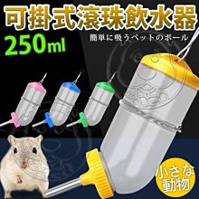 【🐱🐶培菓寵物48H出貨🐰🐹】dyy》滾珠掛式小動物水壺飲水器250ml 特價69元