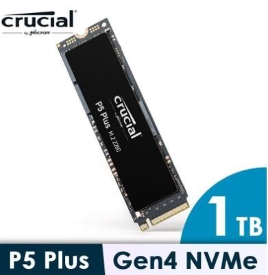 【宅天下】美光 Micron Crucial P5 Plus 1T M.2 2280 PCIe SSD 固態硬碟