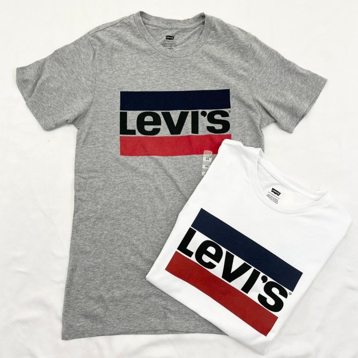 現貨7923 BR3 男版法國旗大LOGO Levis 短T 素色T恤上衣短袖圓領