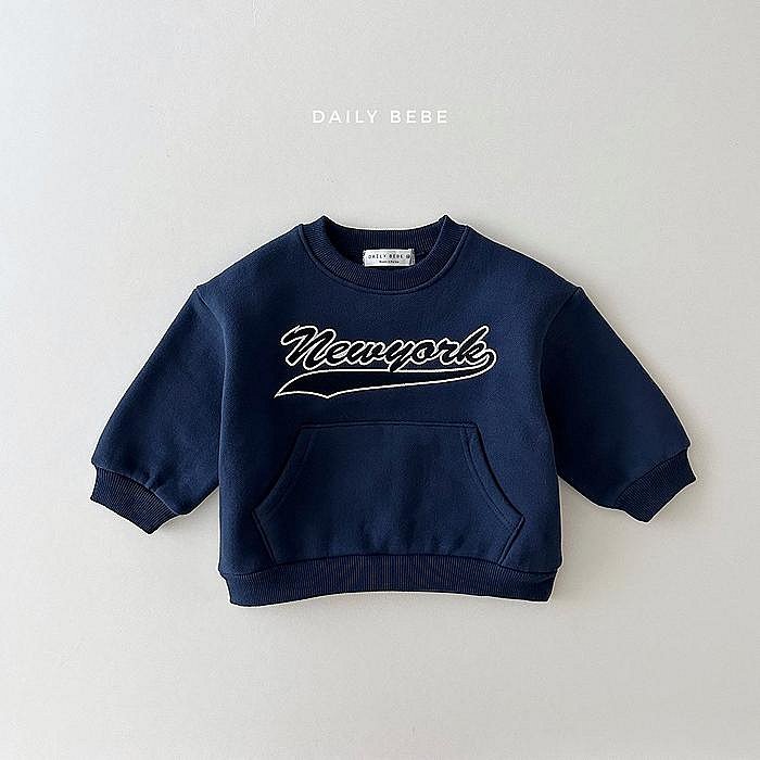 XS~XL ♥上衣(NAVY) DAILY BEBE-2 23冬季 DBE231113-127『韓爸有衣正韓國童裝』~預購