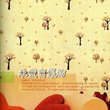 [禾豐窗簾坊]可愛小樹自然風格兒童專用卡通壁紙(5色)/壁紙裝潢施工