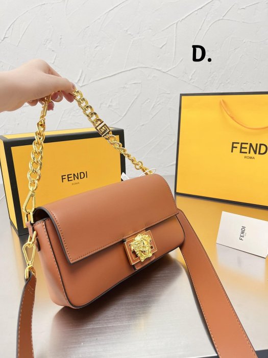 Connie代購#Fendi 芬迪法棍包 多色可選 Baguette 單肩斜挎包 小巧可愛 超級好用 27*14cm 禮盒包裝 含購證氣質經典 三號店