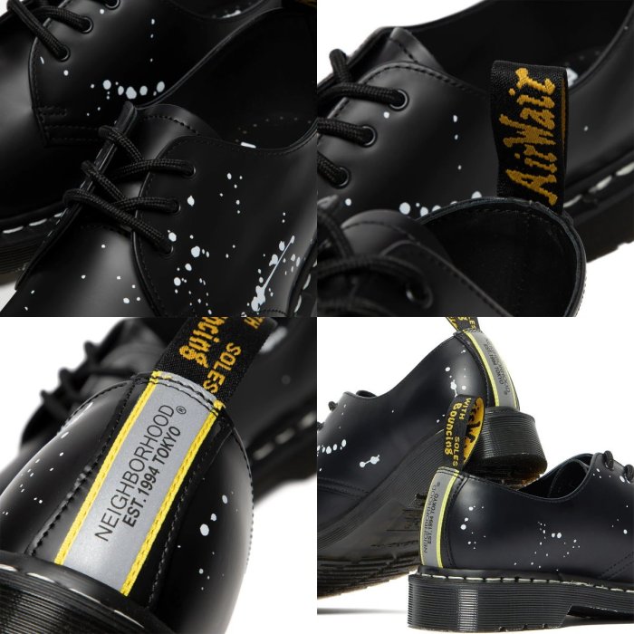 =CodE= DR. MARTENS 1461 X NEIGHBORHOOD 3M反光皮革馬丁靴(黑) 英國製 男 女 預購