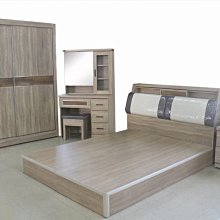 【尚品傢俱】613-01 橡木紋5尺小半套床組