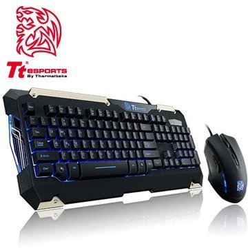 【捷修電腦。士林】  Tt eSPORTS 軍令官COMMANDER Combo電競LED藍光鍵盤滑鼠組  $ 990