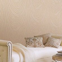 [禾豐窗簾坊]珠光素色法式波浪紋造型風格壁紙(3色)/壁紙窗簾裝潢安裝施工