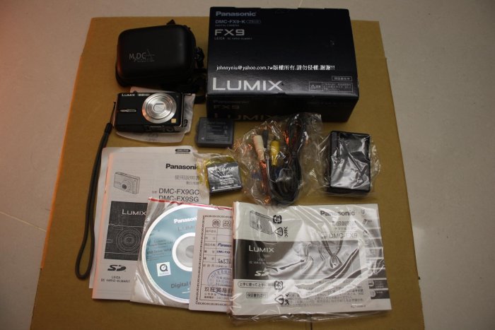 Panasonic LUMIX DMC-FX9-K 防手震數位相機日本製已過保固品相如圖功能