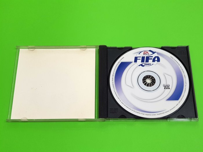 PC 國際足盟大賽2001 英文版 FIFA 2001 美商藝電 EA:SPORTS 。Paul Scholes等球星