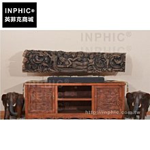 INPHIC-木雕大件裝飾品桌面擺設泰國臥佛會所木浮雕擺飾_Thv5