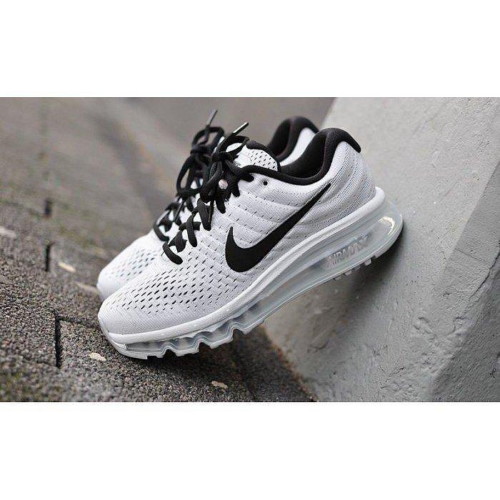 全新NIKE AIR MAX 2017 3M 反光 全氣墊 全白 黑勾 輕量 男鞋 849559-100