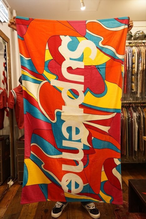 超搶手】全新正品2016 SS 春夏Supreme Abstract Beach Towel 浴巾沙灘